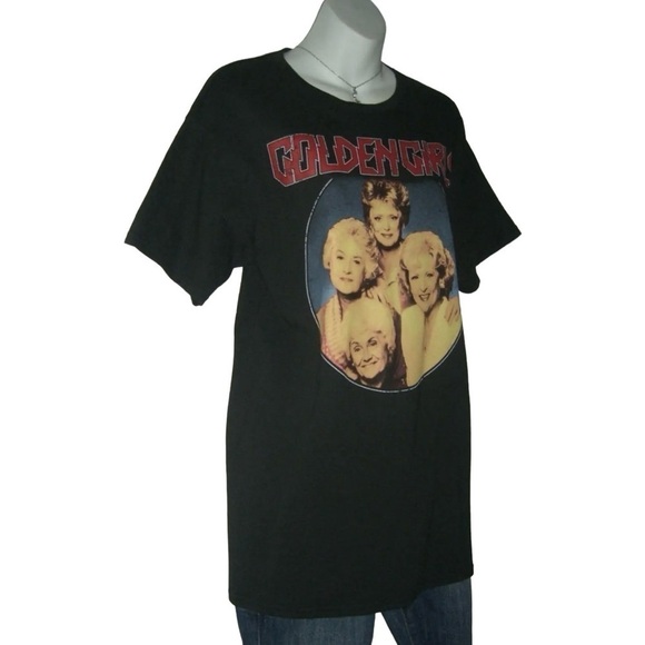 The Golden Girls Tee Shirt Black Distressed Graphic Unisex Betty White Retro 80s - Picture 2 of 6